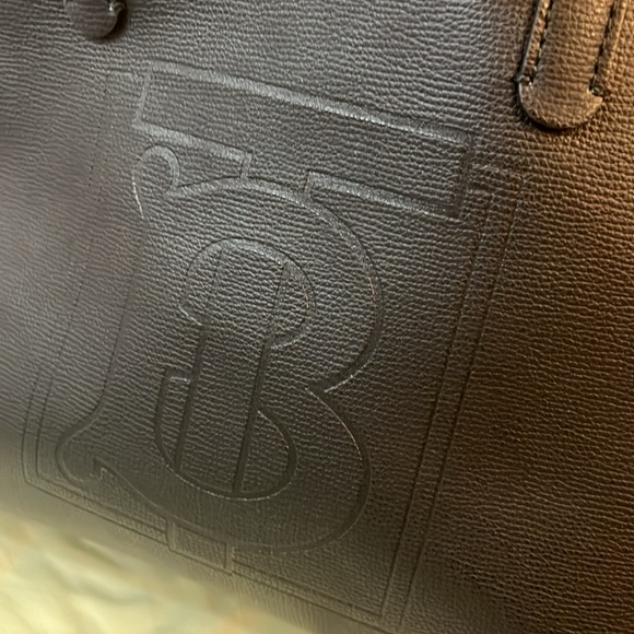 Burberry TB Embossed Medium Tote Bag, Black - Picture 11 of 15